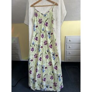 VTG Y2K 90's Express Dress Garden Sundress Maxi Cottagecore Floral Fairy Prom‎ S